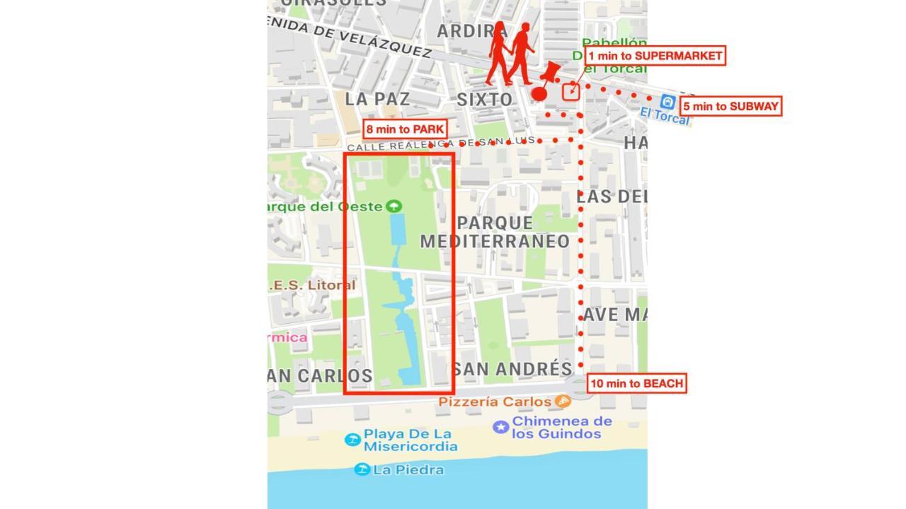 Apartmán Acogedor Y Bien Situado P6 Màlaga Exteriér fotografie